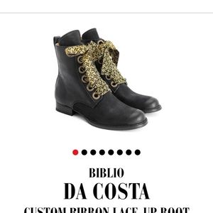 NWT John Fluevog Da Costa Biblio laced up leather ankle boots Size 9 Wome